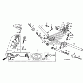 Схема вузла: Верхня траверса & Кліпон керма для Honda CBR600 CBR600RR