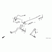 Схема вузла: Педаль (Лапка) для Honda XR125