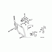 Схема вузла: Saddlebag mounting bracket для Honda VTX1300