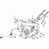 Схема узла: Рама 98-99 для Honda CR250