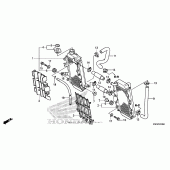 Схема вузла: Радіатор для Honda CRF150 CRF150RB