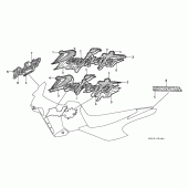 Схема вузла: Label read the manual (NX500N / 650N) для Honda NX650 Dominator