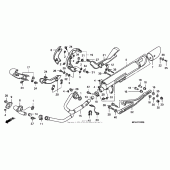 Схема вузла: Вихлопна система (vtx1800c) для Honda VTX1800