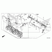 Схема вузла: Дросельна заслонка для Honda CB1000 CB1000R