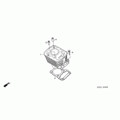 Схема узла: Цилиндр для Honda XR125