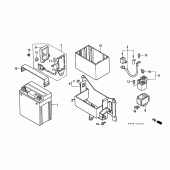 Схема узла: Аккумулятор для Honda CMX250 Rebel
