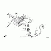 Схема вузла: Акумулятор для Honda CRF450 CRF450X