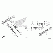 Схема вузла: Шток & Клапан для Honda GL1800 Gold Wing