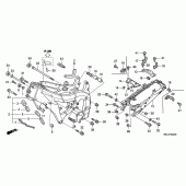 Схема узла: Рама для Honda CBR1000 CBR1000RR Fireblade