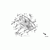 Схема вузла: Права кришка картера для Honda CRF150 CRF150RB