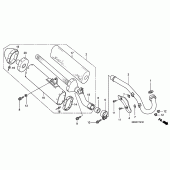 Схема вузла: Вихлопна система (CRF450R2-ED / U) для Honda CRF450 CRF450R