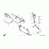 Схема узла: Water pipe для Honda ST1100 Pan-European
