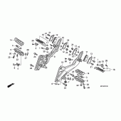 Схема вузла: Підніжки для Honda CB600F Hornet