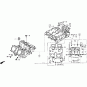 Схема вузла: Картер двигуна для Honda VFR750F Interceptor