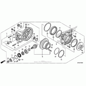 Схема вузла: Final driven gear для Honda GL1800 Gold Wing