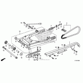Схема вузла: Задній важіль (Маятник) для Honda CMX250 Rebel