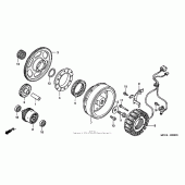 Схема узла: Генератор для Honda VTX1800