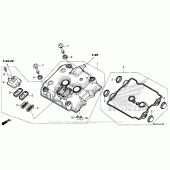 Схема вузла: Клапанна кришка для Honda CBR500 CBR500R