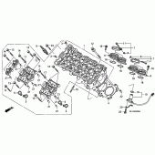 Схема вузла: Головка циліндра для Honda CBR600