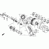 Схема узла: Коленчатый вал для Honda CB1000 CB1000F