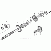 Схема вузла: Final shaft для Honda GL1500 Valkyrie Tourer
