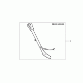 Схема вузла: Chrome side stand для Honda GL1500 F6C