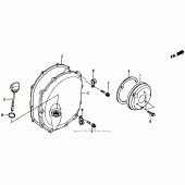 Схема узла: Правая крышка картера для Honda CBR1000 CBR1000F Hurricane