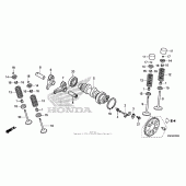 Схема вузла: Шток & Клапан для Honda CRF150 CRF150RB