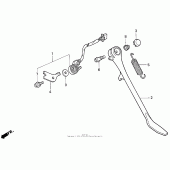 Схема вузла: Підставка для Honda VT600 Shadow VLX