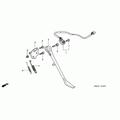 Схема узла: Подставка для Honda VT750 Shadow A.C.E.