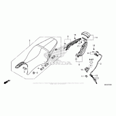 Схема вузла: Сидіння & Бічний обтічник для Honda CBR650F