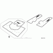 Схема узла: Deluxe saddlebag trunk mat set (1) для Honda GL1800 Gold Wing