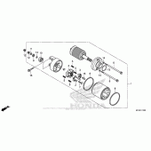 Схема вузла: Стартер електричний для Honda VT1300 Stateline