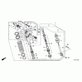 Схема вузла: Задній амортизатор для Honda CRF450 CRF450RX
