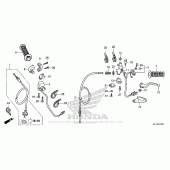 Схема вузла: Switch + Cable для Honda CRF150 CRF150F