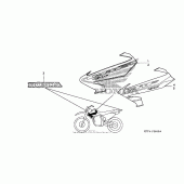 Схема вузла: Marks (1) для Honda CRF150 CRF150F