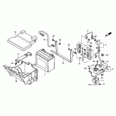 Схема вузла: Акумулятор для Honda GL1500 F6C