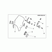 Схема вузла: Meter visor для Honda CB600F Hornet