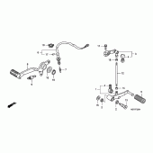 Схема узла: Brake pedal/ change pedal (CBF600S8/SA8/N8/NA8) для Honda CBF600