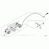 Схема вузла: Задній ліхтар (Стоп-сигнал) для Honda CMX300 Rebel