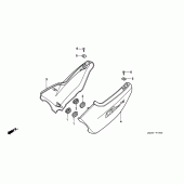 Схема узла: Боковой обтекатель для Honda CB750 Seven Fifty