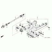 Схема узла: Задний рычаг (Маятник) для Honda ST1300 Pan-European