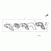 Схема вузла: Панель приладів для Honda CB1000 CB1000R