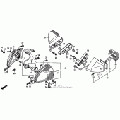 Схема узла: Поворотники для Honda CBR1000 CBR1000F Hurricane