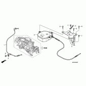 Схема вузла: Auto cruise (3) (AIRBAG) для Honda GL1800 Gold Wing