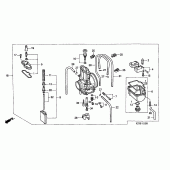 Схема узла: Карбюратор (2) для Honda CR250