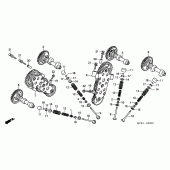 Схема вузла: Шток і Клапан для Honda VTR1000 VTR SP-1