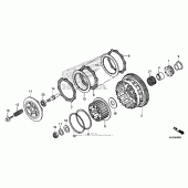 Схема вузла: Зчеплення для Honda CBR600 CBR600RR