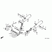 Схема узла: Выхлопная система для Honda CB1100 CB1100SF X11
