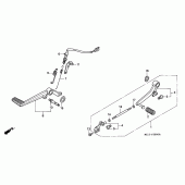 Схема вузла: Педаль (Лапка) для Honda CB1000 CB1000F